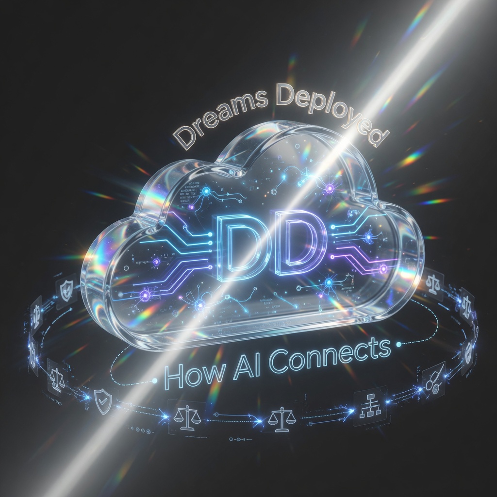 Dreams Deployed — glass cloud product mark